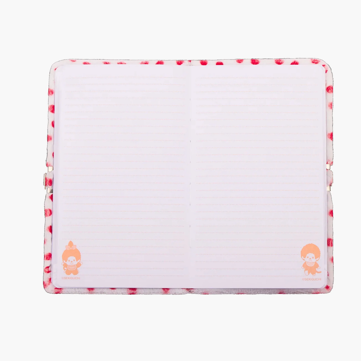 Monchhichi Plush Cover Diary w/locket