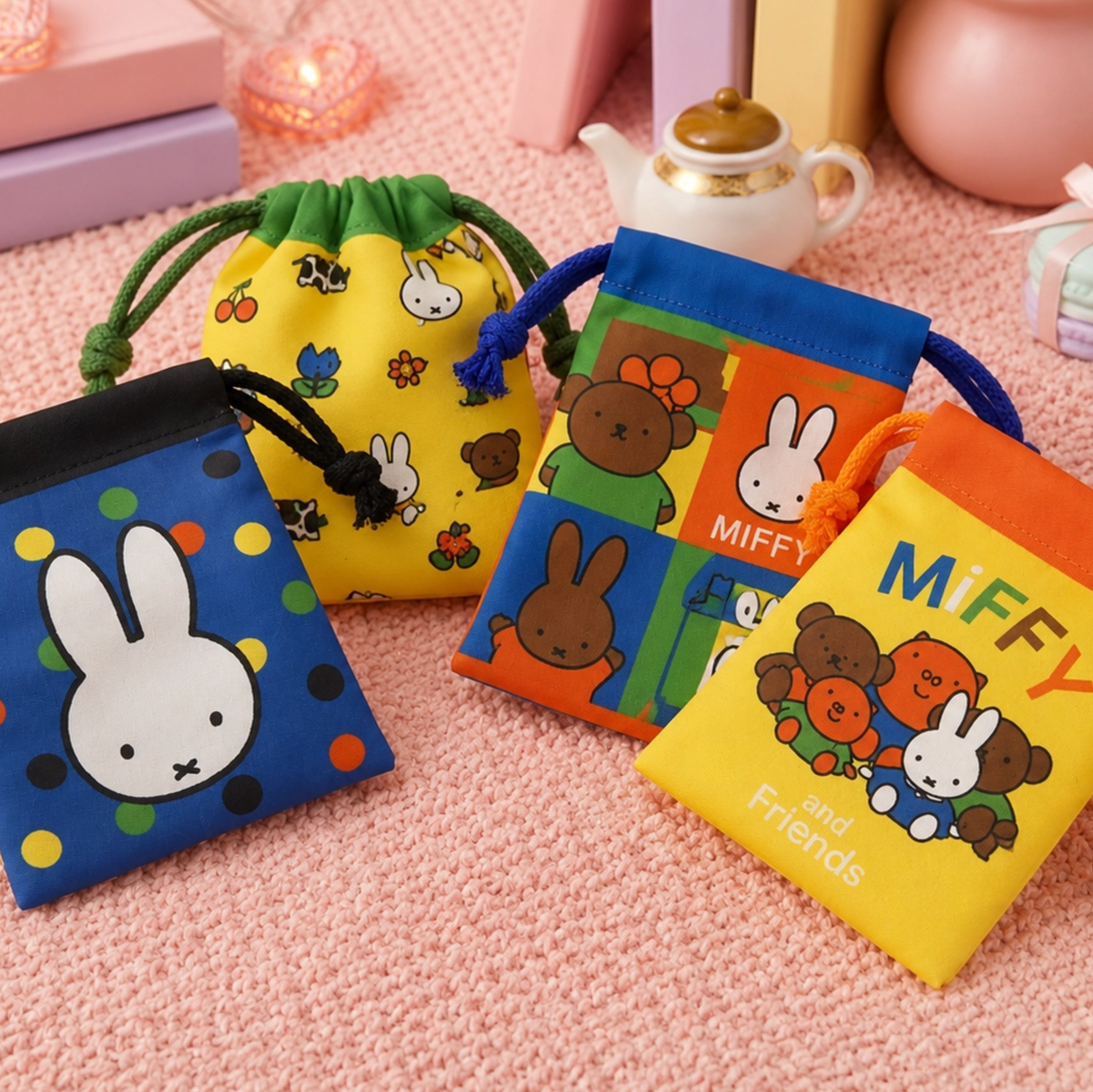 Miffy Mini Drawstring Pouch Keychain Blind Box