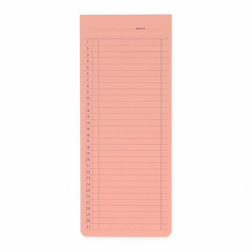 Sticky Memo Pad Monthly