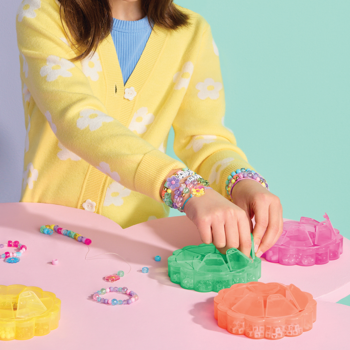 Flower Tower Bead Storage
