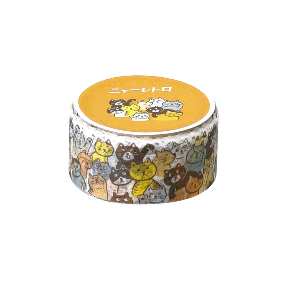 Reto Masking Tape Cat Crowd