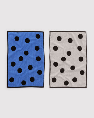 Hand Towel Set of 2 Polka Dot Mix