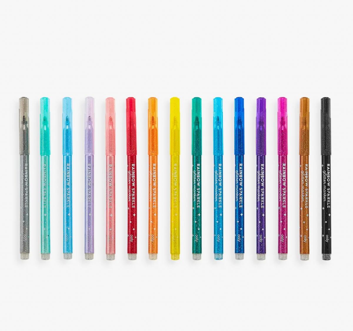 Rainbow Sparkle Glitter Markers