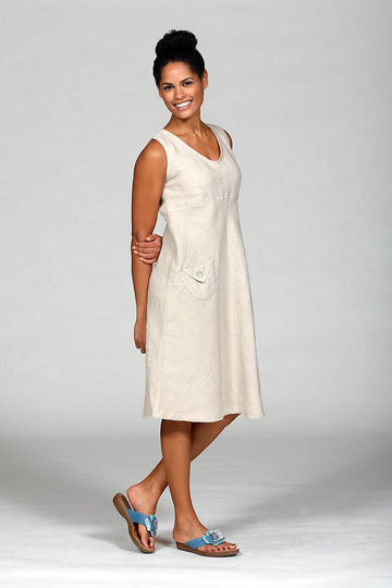 sleeveless pocket dress