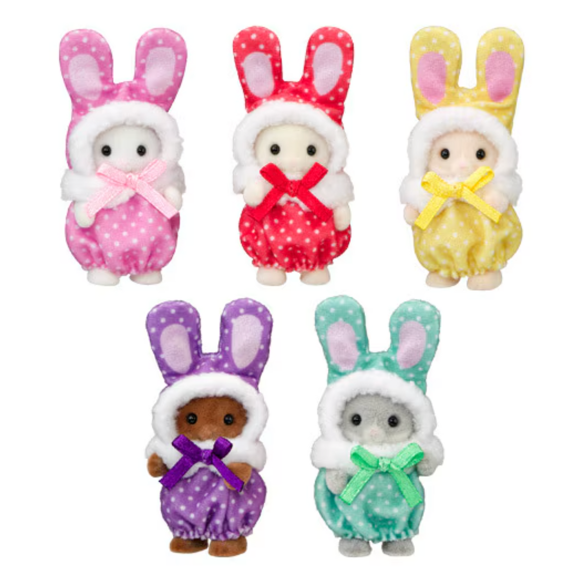 Cutie Collectibles -Colorful Bunny Costume Babies