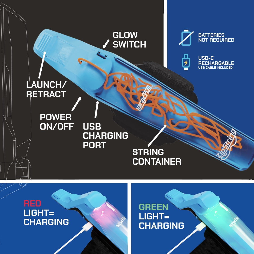 Zipstring Arcana Glow In The Dark Web Shooter