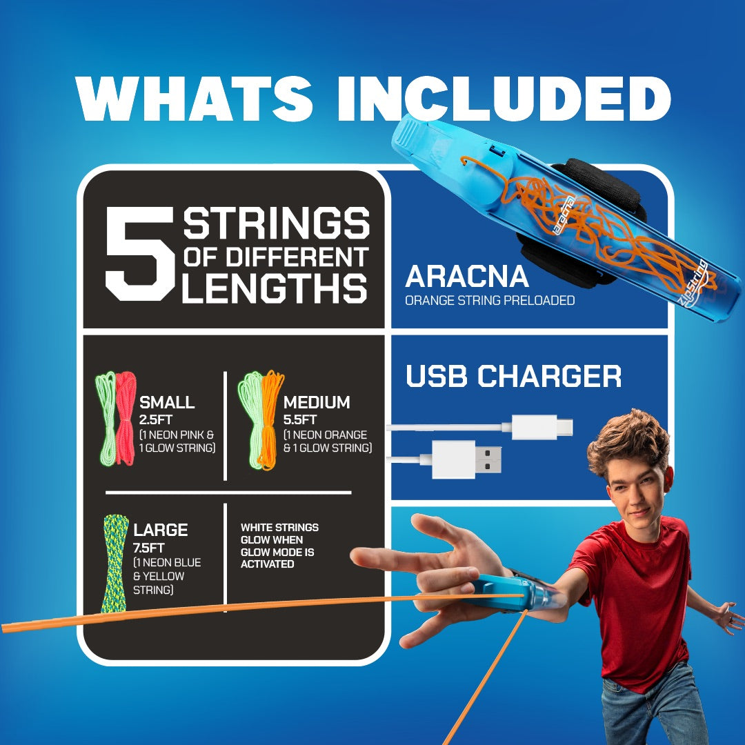 Zipstring Arcana Glow In The Dark Web Shooter