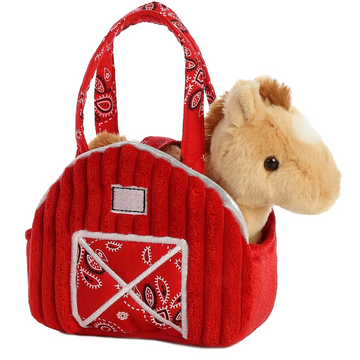 7" Red Barn Horse Fancy Pals