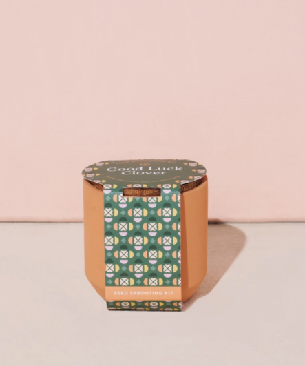 Tiny Terracotta Good Luck Clover