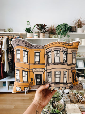 Ridgewood Rowhouse Pillow