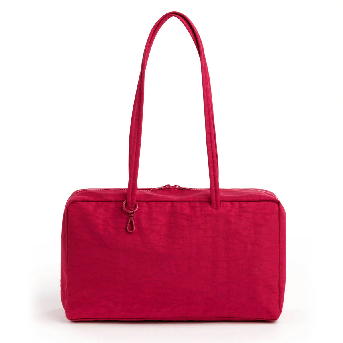 Medium Nylon Bowler Bag Cherry