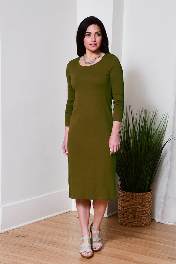 knit long sleeve dress