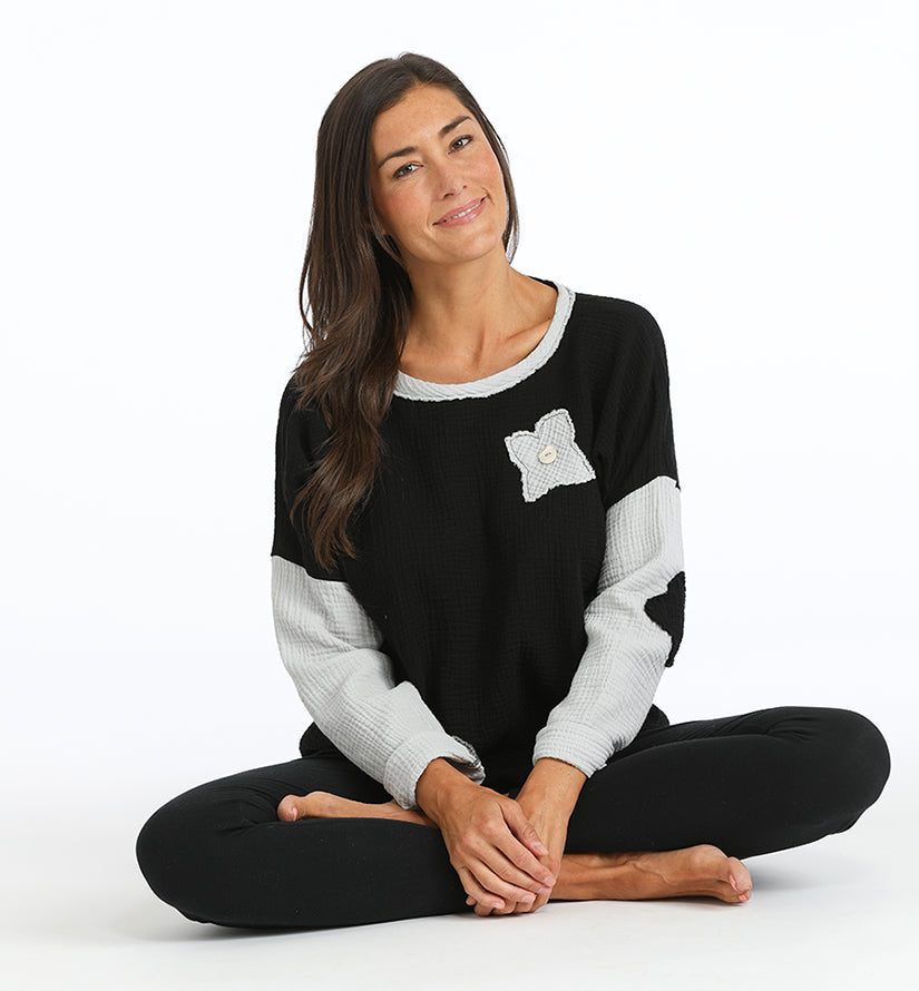 blooming gauze top
