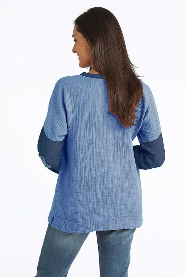 blooming gauze top