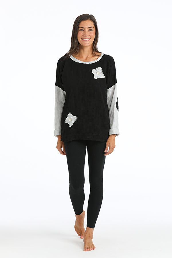 blooming gauze top