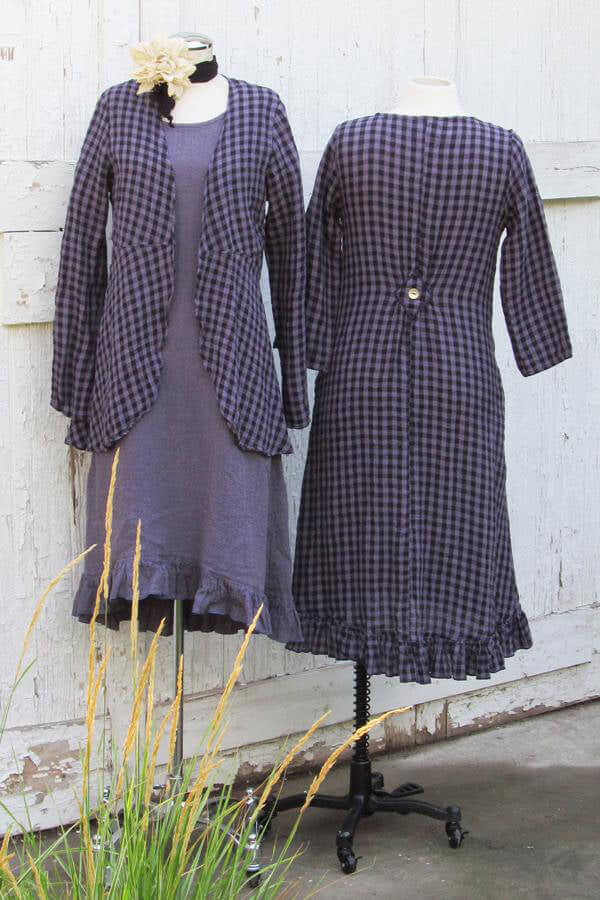 open front linen cardigan
