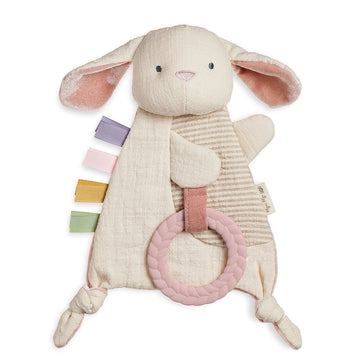 Bitzy Crinkle Sensory Toy with Teether Bunny