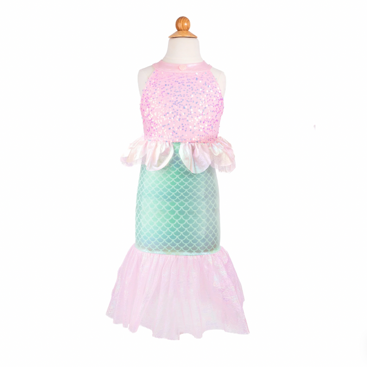 Misty Mermaid Dress Pink/Mint, Size 3-4