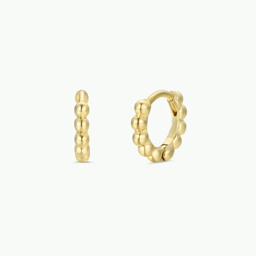 Ball Hoop - Tiny - Gold Earrings