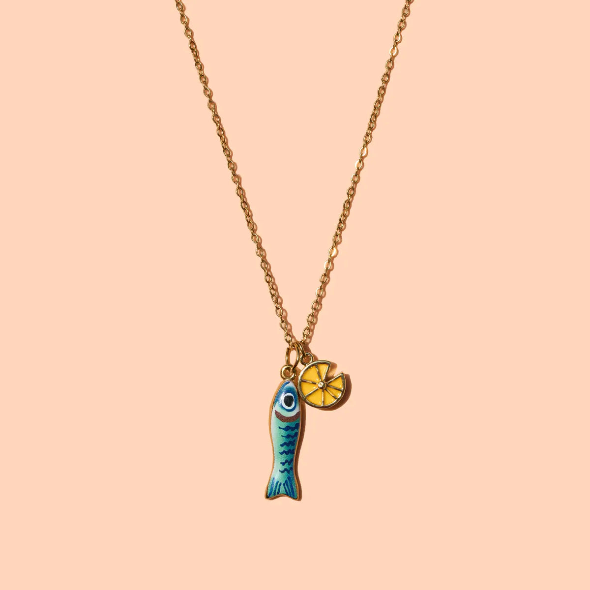 Sour Sardine Necklace - 18K Gold Plated