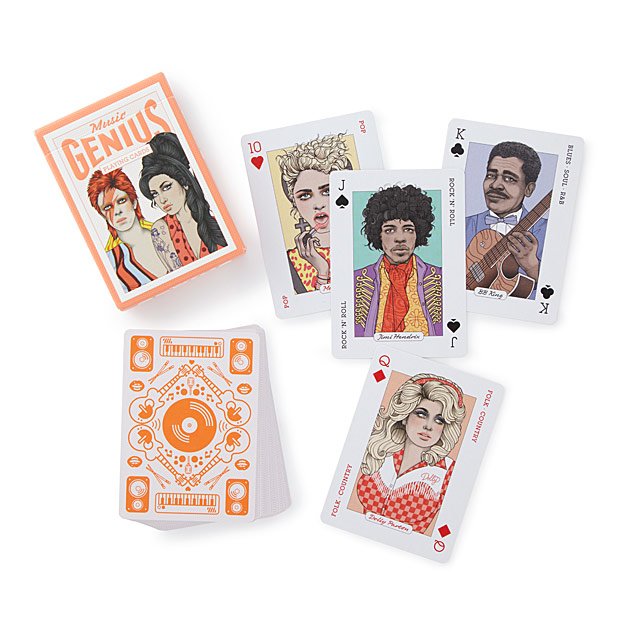 Music Genius Playing Cards