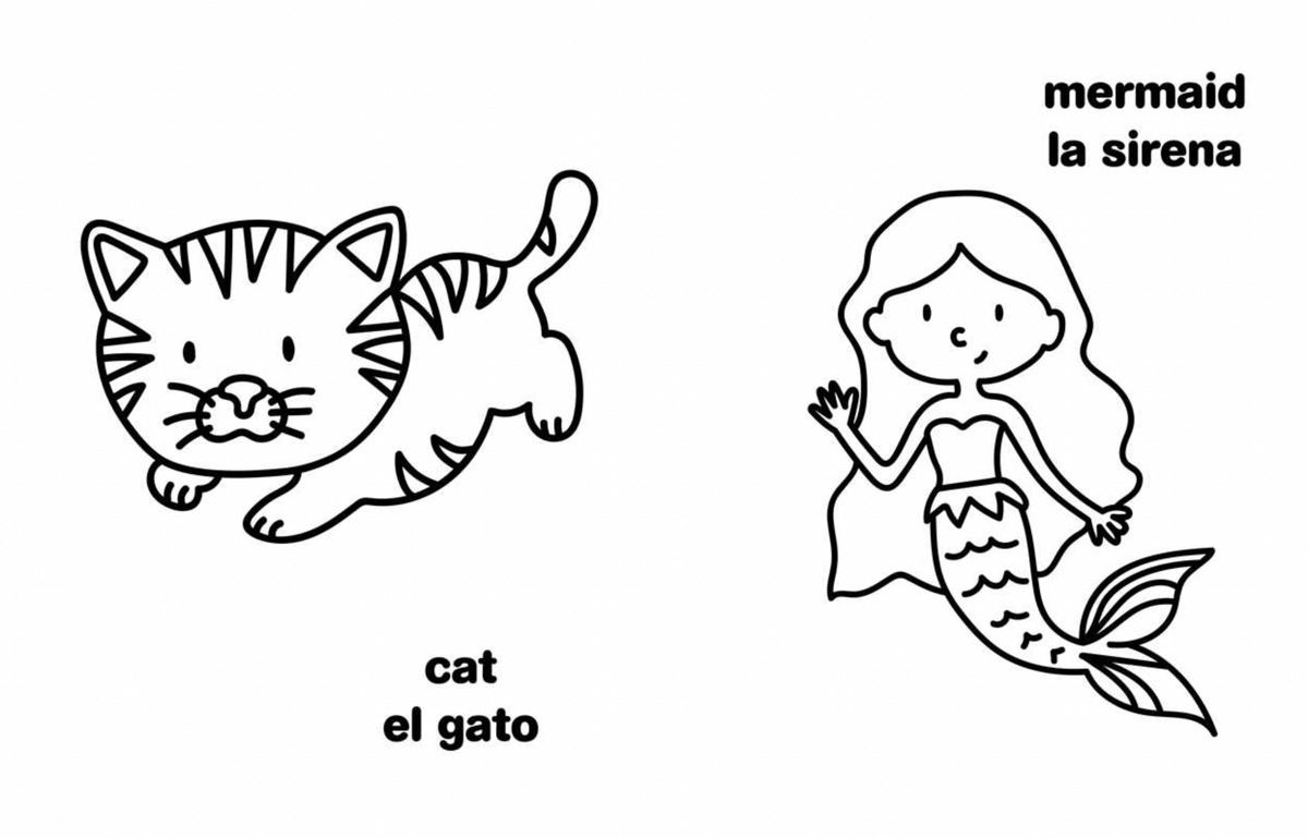 My First Big Book of Bilingual Coloring: Spanish