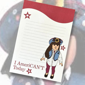 90s American Girl American't Notepad