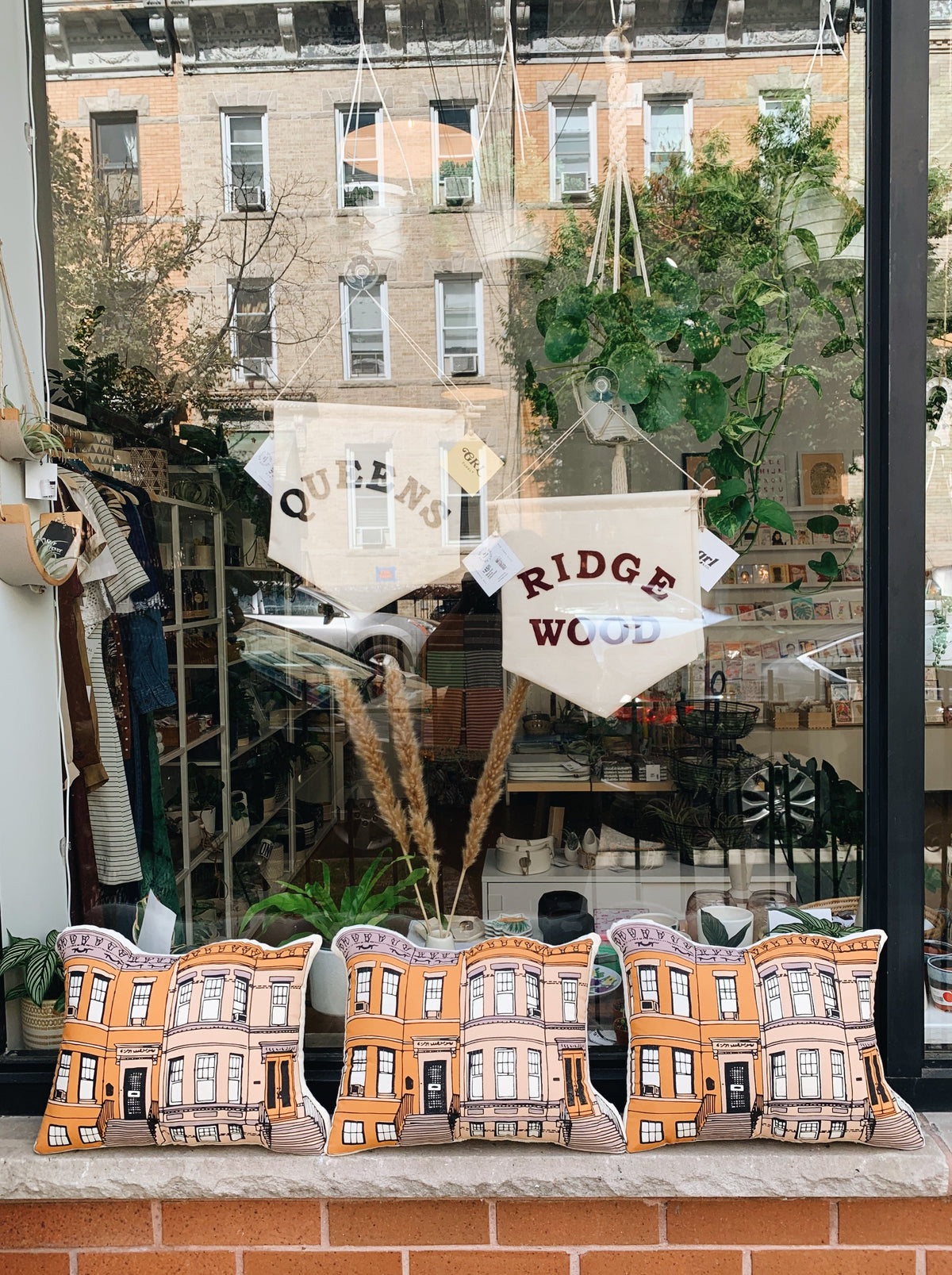 Ridgewood Rowhouse Pillow