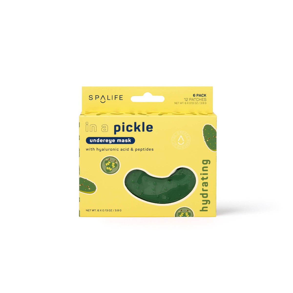 Pickle Shaped Hydrating Eye Patches - 8 Pack