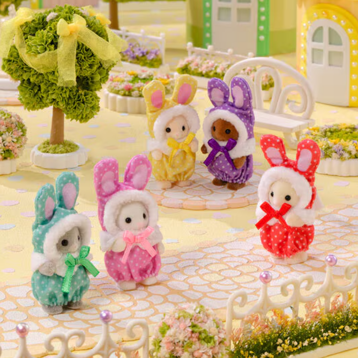 Cutie Collectibles -Colorful Bunny Costume Babies