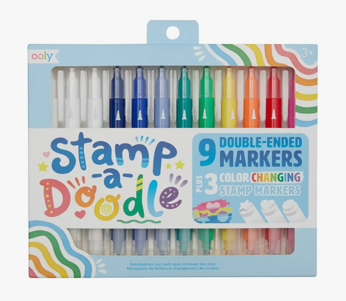 Stamp-A-Doodle Double-Ended Markers - Set of 12