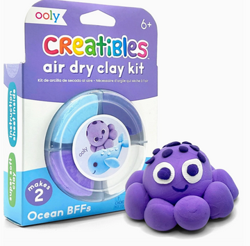 Creatibles D.I.Y. Air-Dry Clay Kit: Ocean Bffs (Set of 4)