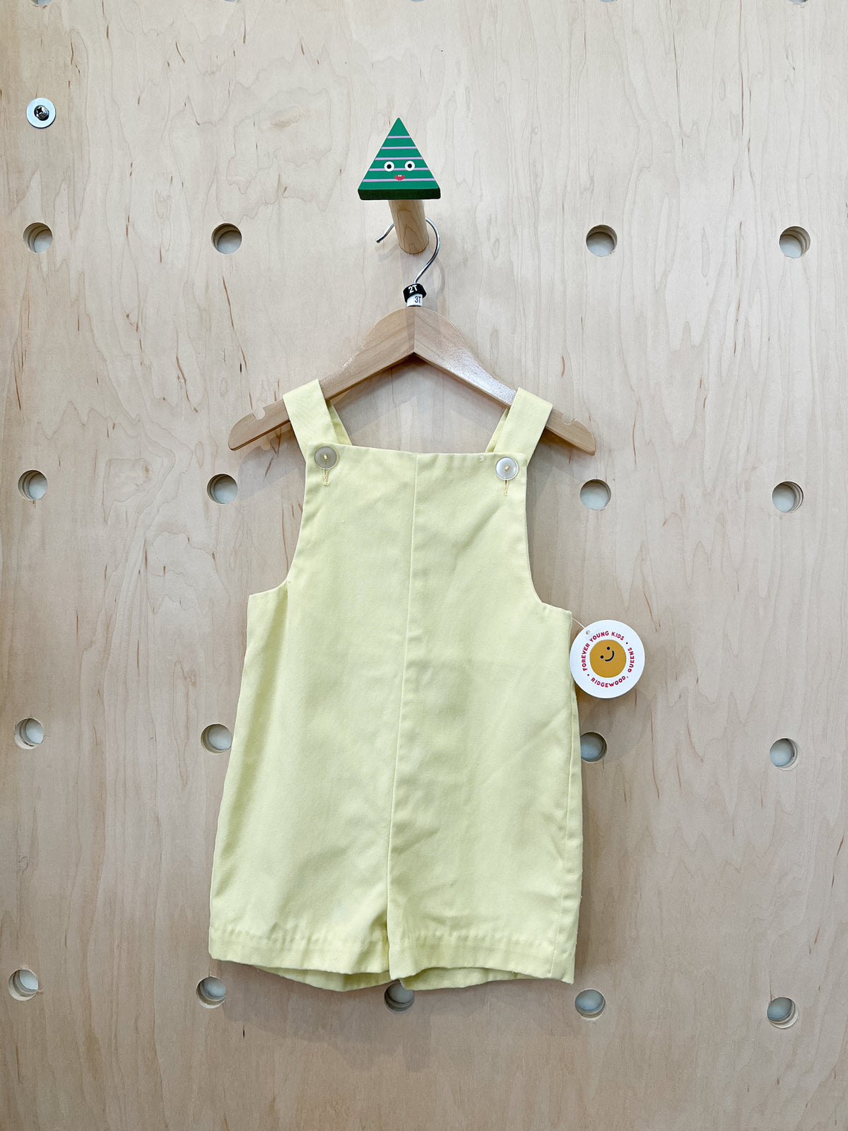 (pre-worn) vintage yellow romper 2/3T