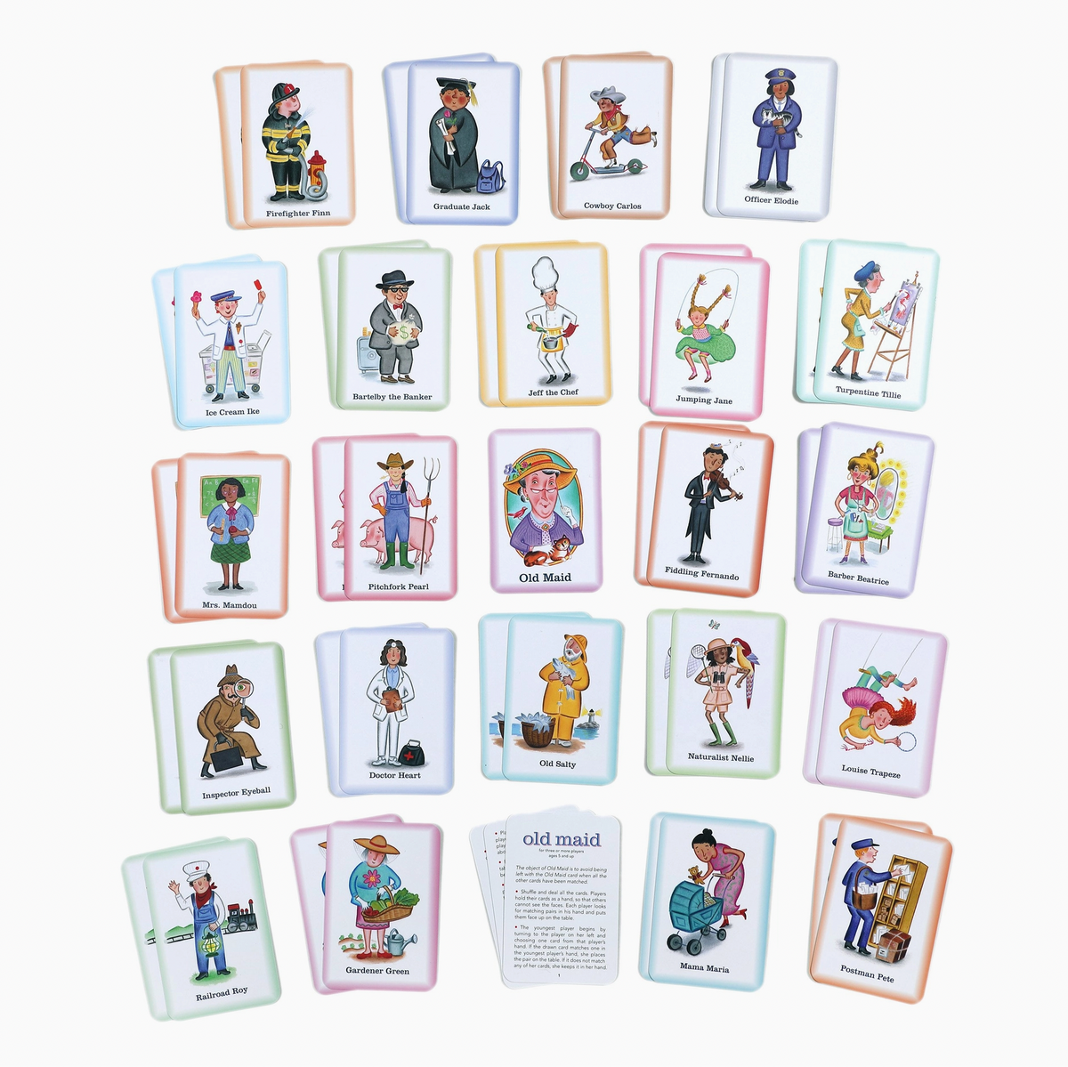 Old Maid Playing Cards