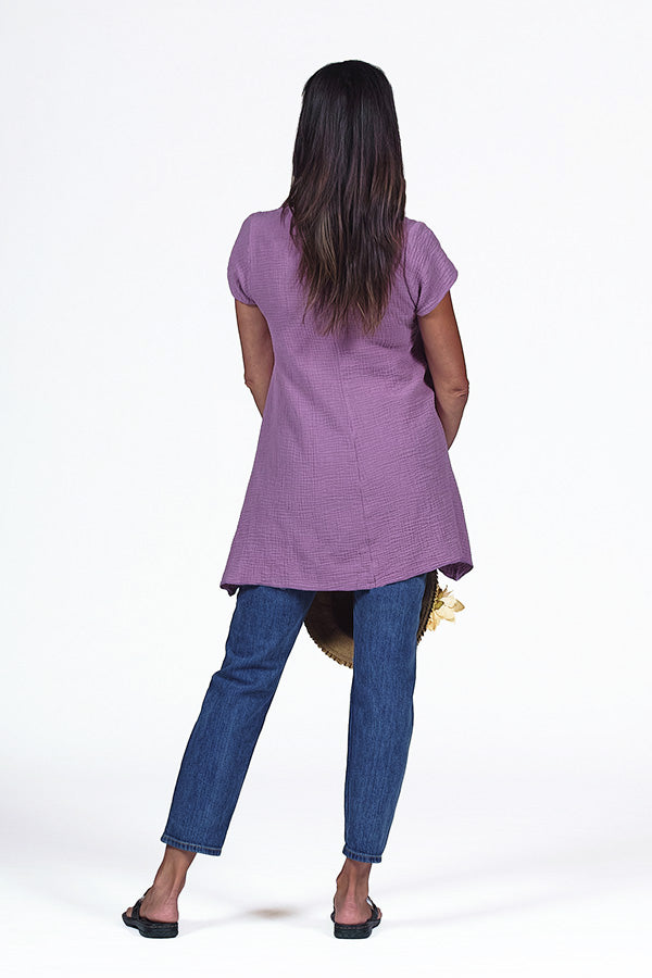 organic cotton gauze tunic