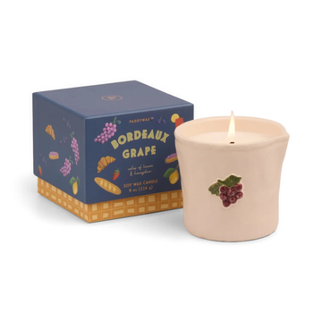 Bordeaux Grape Ceramic Bistro Candle