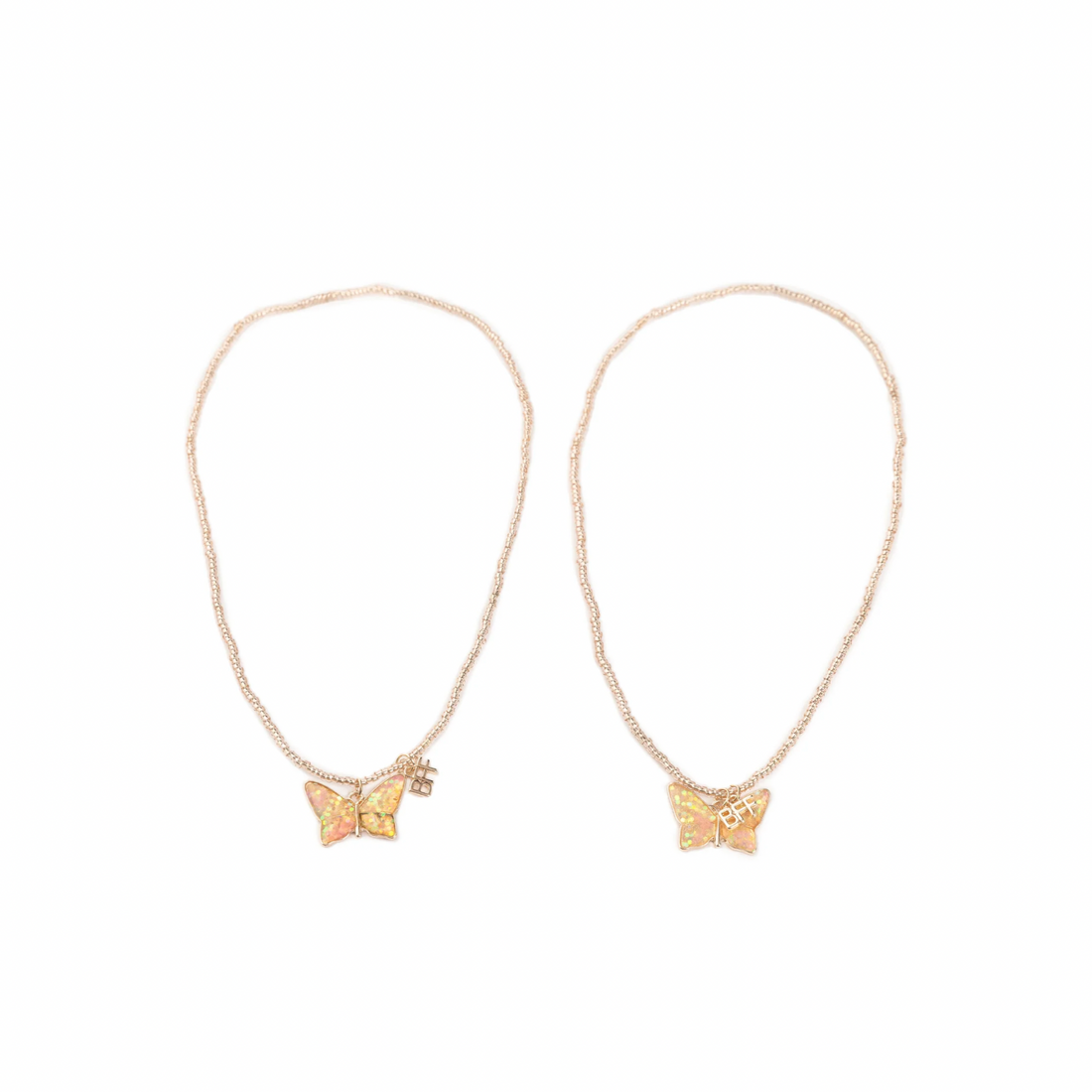 BFF Butterfly Share & Tear Necklaces
