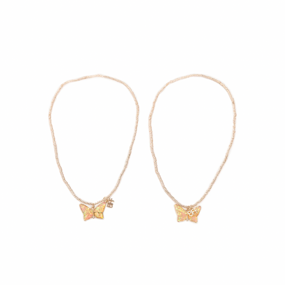 BFF Butterfly Share & Tear Necklaces