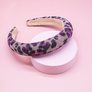 Leopard Rhinestone Headband