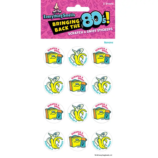 Banana & Lunch Box Scratch & Sniff Stickers