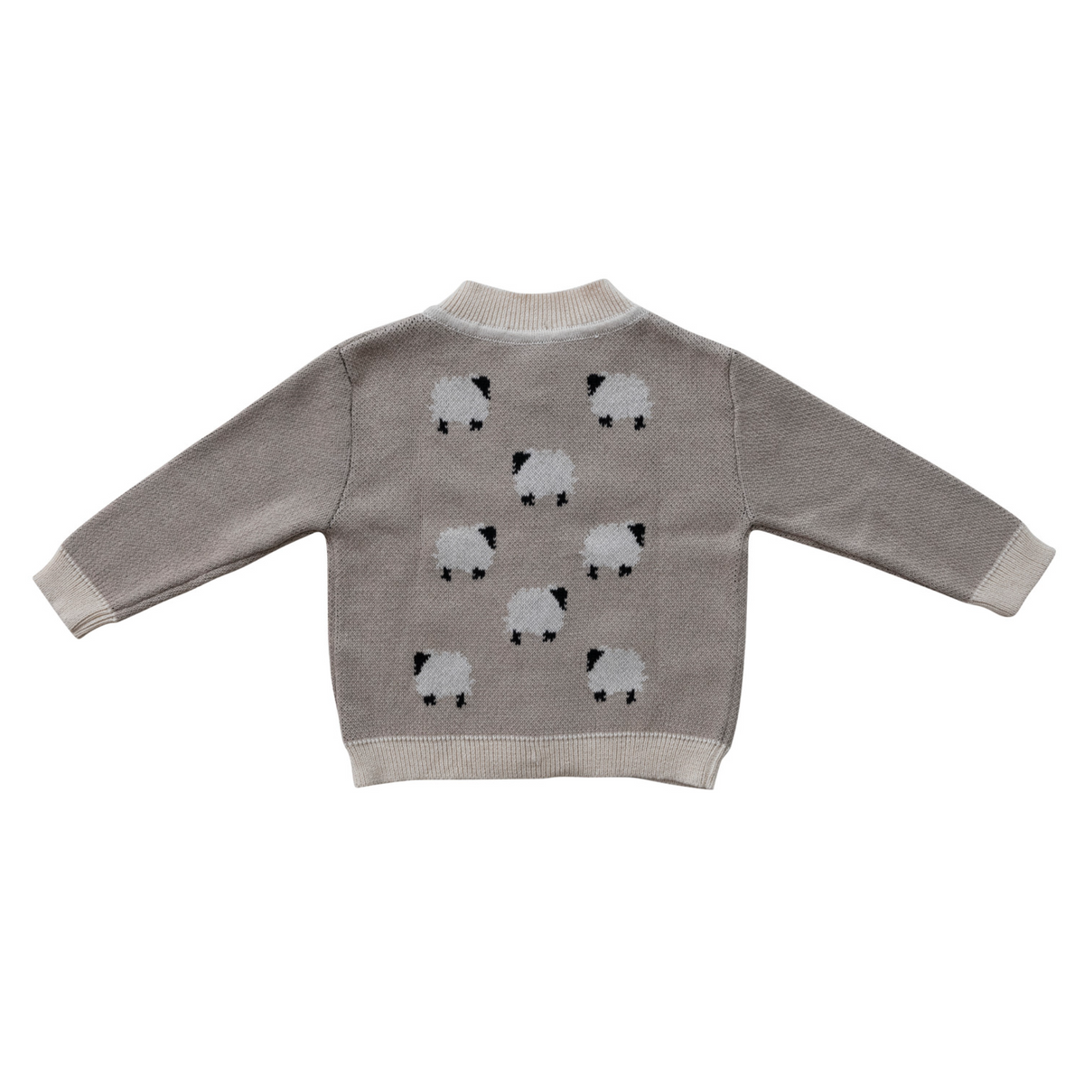 Cotton Knit Baby Cardigan Sweater Sheep