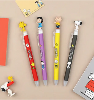 Peanuts Snoopy & Friends Figure Mascot Ball Point Pen 0.5mm