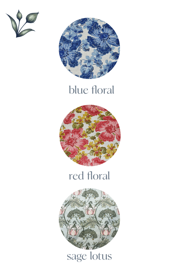 floral linen trapeze dress