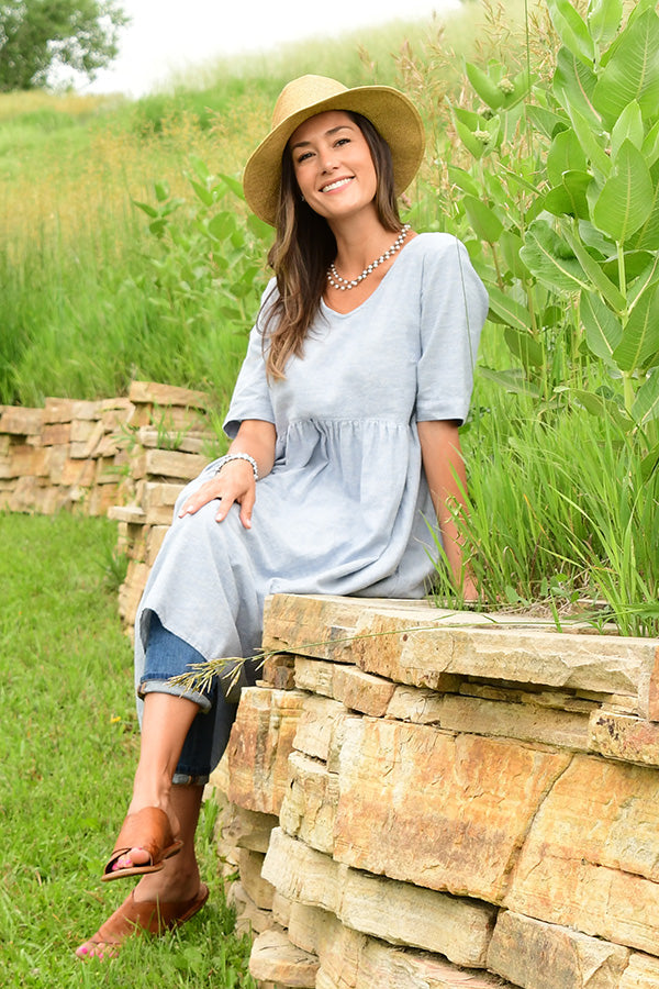 hemp and organic cotton market dress