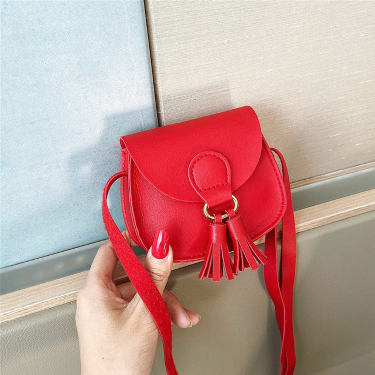 Children's PU Leather Shoulder Bag
