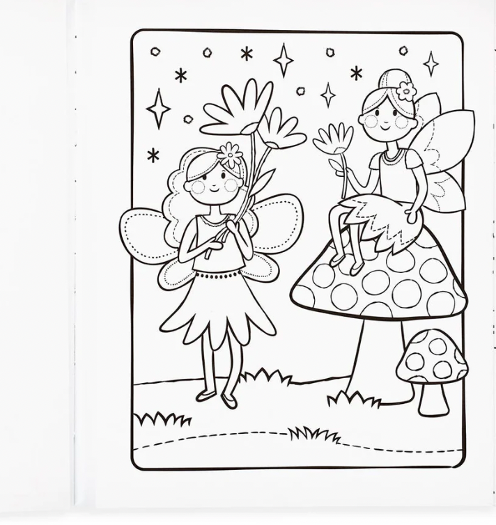 Princesses & Fairies Coloring Book