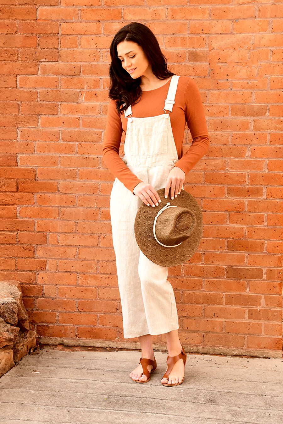 Natural Linen and Cotton Overalls