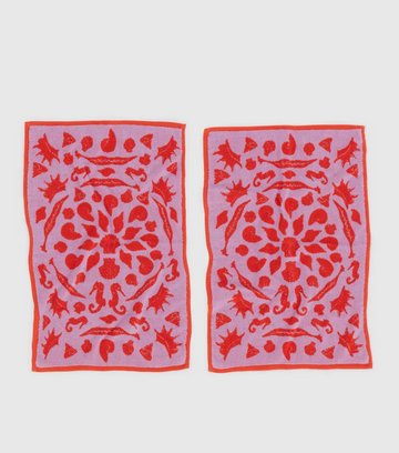 Hand Towel Set of 2 - Sea Shells