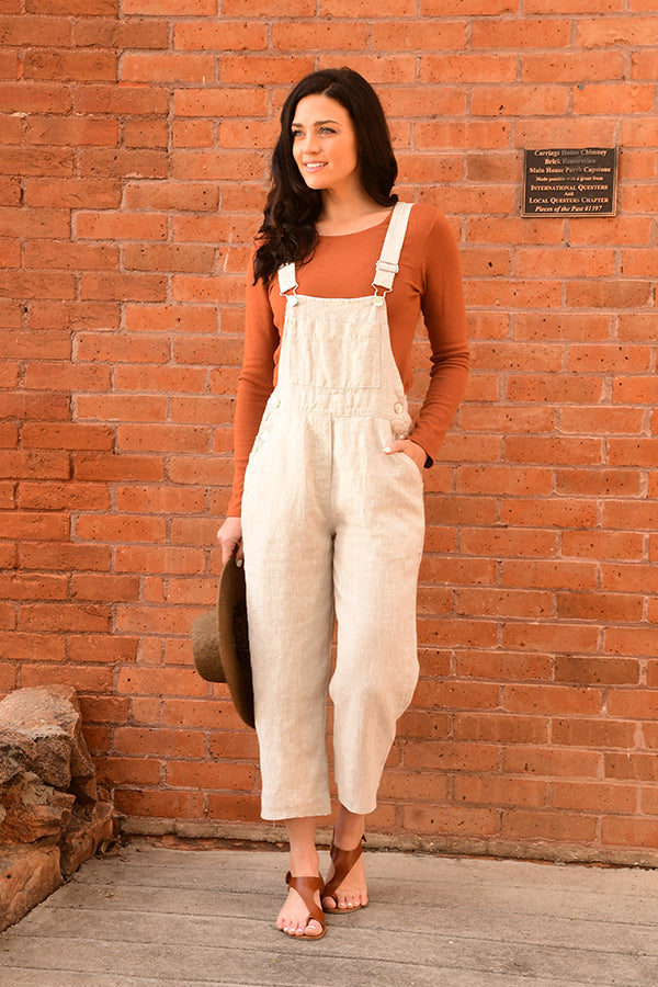 Natural Linen and Cotton Overalls