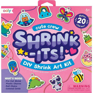 Shrink-Its!: D.I.Y. Shrink Art Kit - Cute Crew (28 Pc Set)